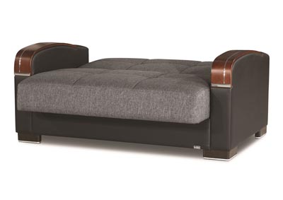 Mobimax Gray Polyester Love Seat,Ottomanson (Previously Casamode)